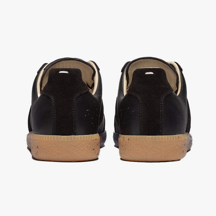 Dark Color Blocking Paint Splash Sneakers - Arno Conti Shoe