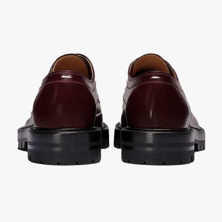 Brownish-Red Leather Derby Shoes Unisex - Arno Conti Shoe