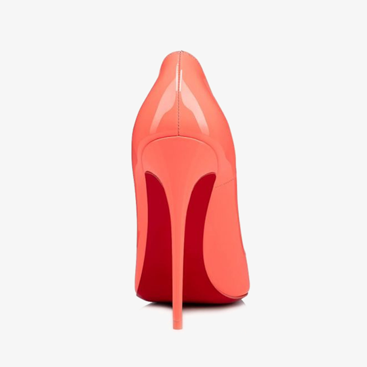 Coral Pink Patent Leather Pumps - ARNO CONTI