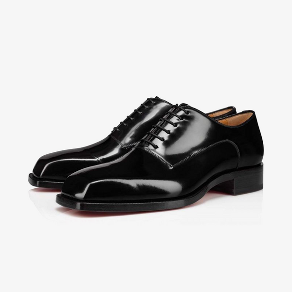 Black Oxford Shoe in Smooth Calf Leather