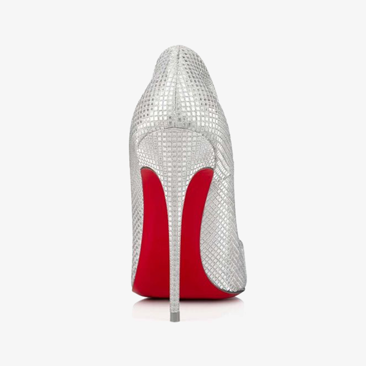 Silver Stiletto Pumps ￡? alow-cut vamp - ARNO CONTI