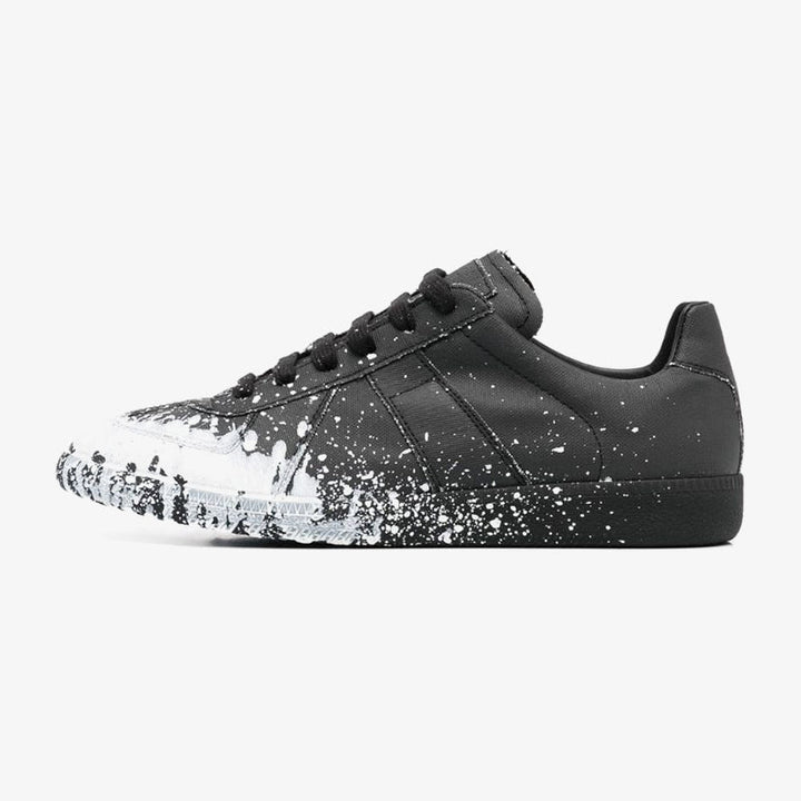 Artistic Paint-Splash Low-Top Sneakers - Arno Conti Shoe