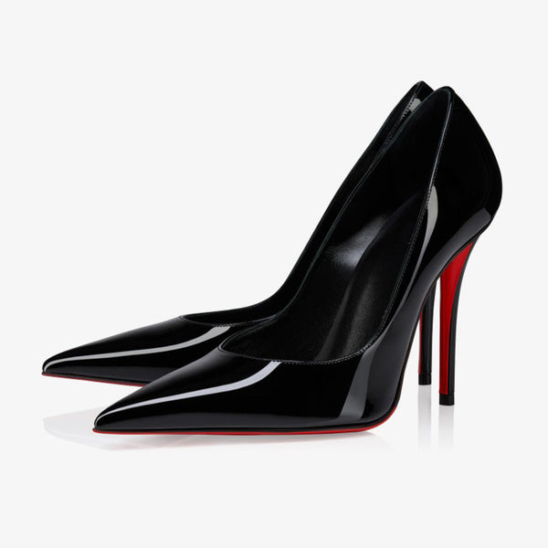 Black Patent Stiletto Pumps