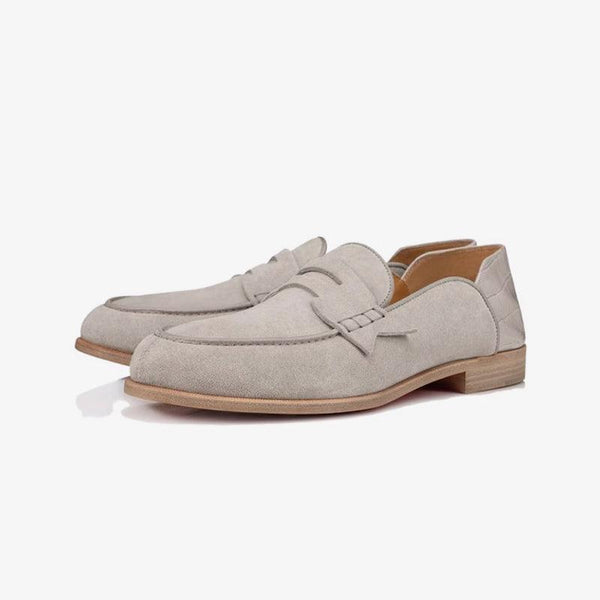 No Grey Penny Leather Loafers - ARNO CONTI
