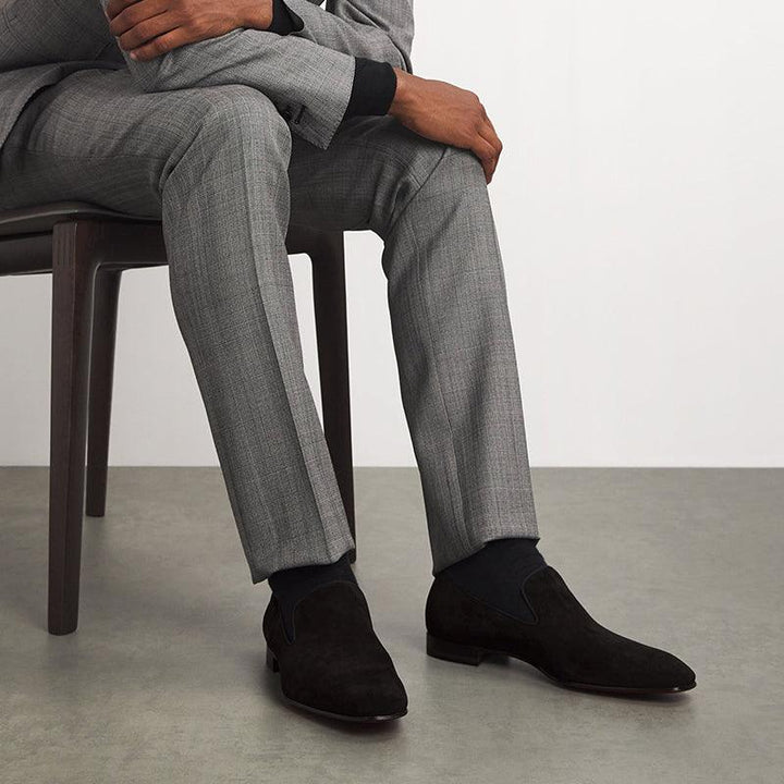 Streamlined Velvet Men's Loafers - ARNO CONTI