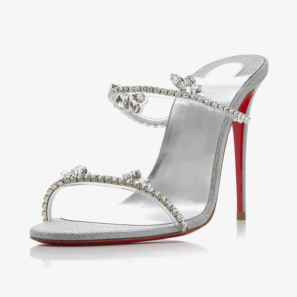 Crystal-Embellished Sandals 100 mm