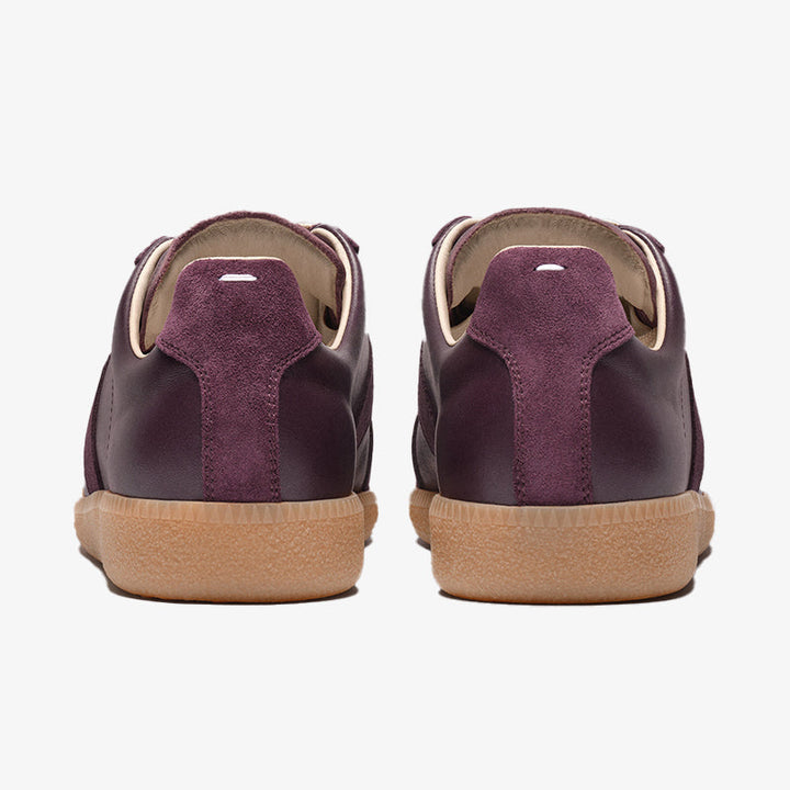 Purple Leather and Suede Sneakers - Arno Conti Shoe