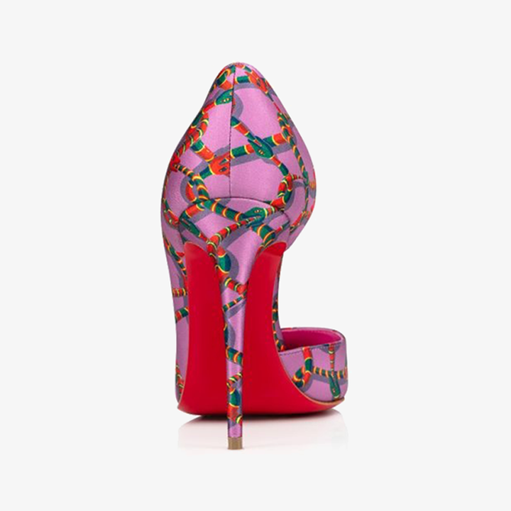 Pink satin Pump with Low-Cut Vamp - ARNO CONTI