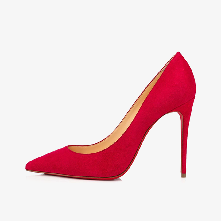 Calf Suede Pumps With Pointed Toe - ARNO CONTI