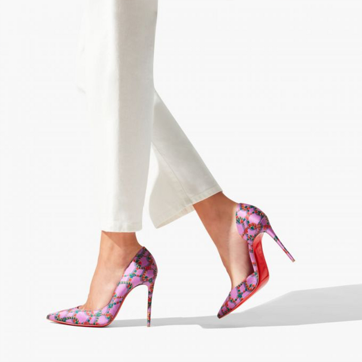 Pink satin Pump with Low-Cut Vamp - ARNO CONTI