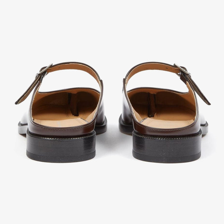Cedar Brown Tabi Leather Sandals - ARNO CONTI