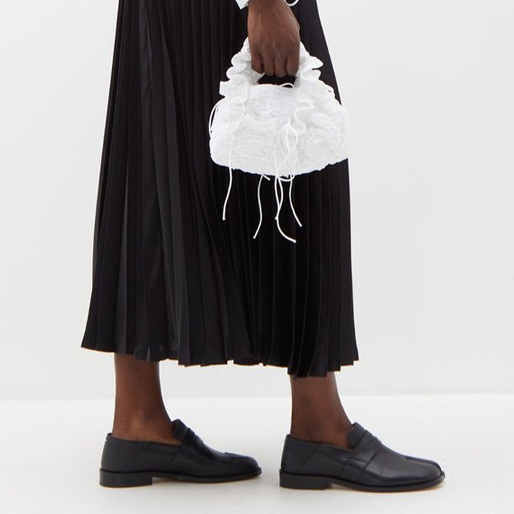 Split-toe Leather Loafers in Dark Brown - Arno Conti Shoe