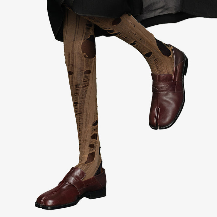 Versatile Shiny Leather Loafers - Arno Conti Shoe