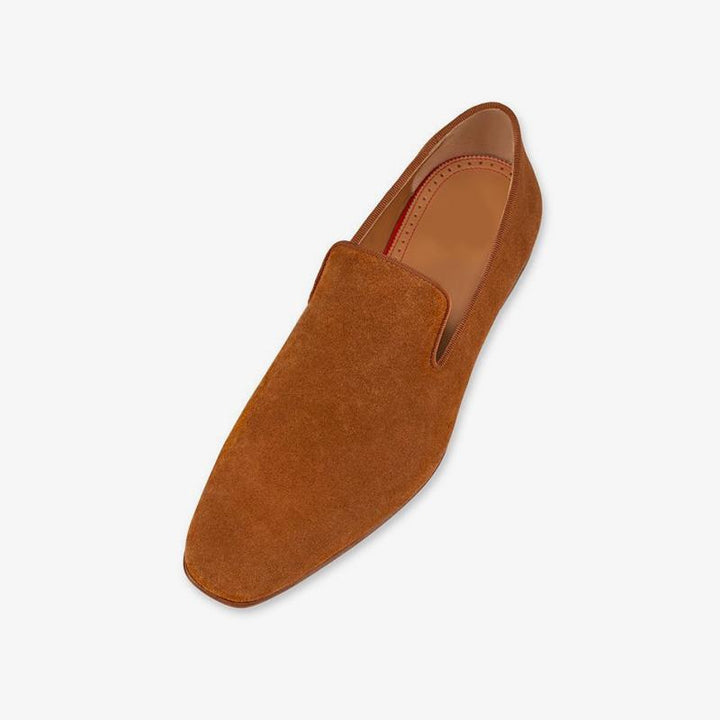 Calf Suede Slip-on Flat Sole Loafers - ARNO CONTI