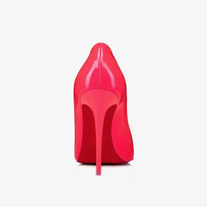Fluo Pink Patent Leather Pointed Toe Pumps - ARNO CONTI