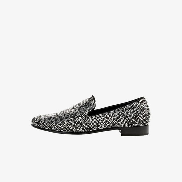 Dazzling Crystal Loafers - Arno Conti Shoe