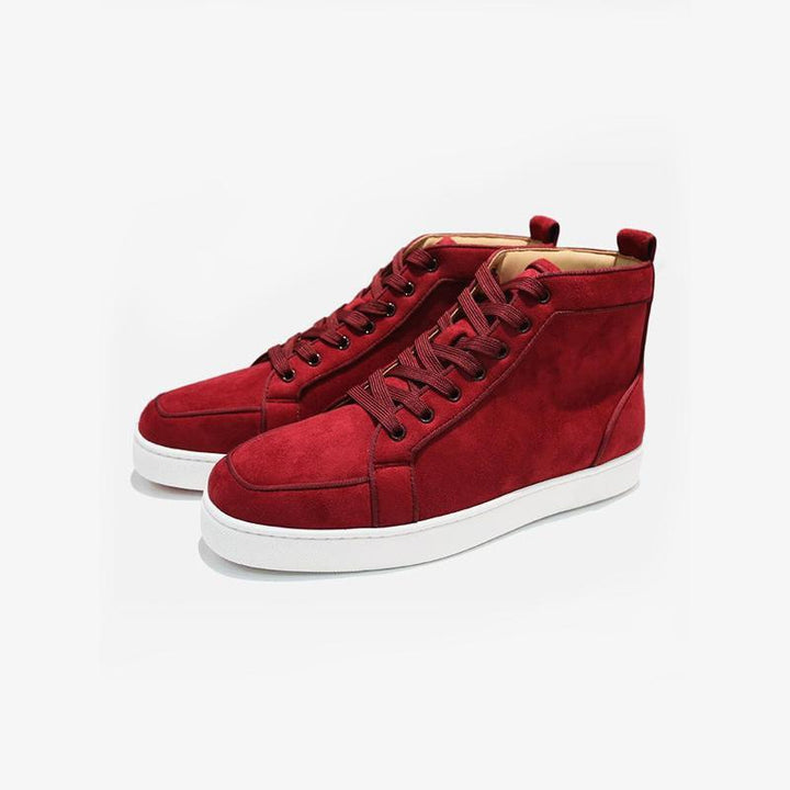 Burgundy Cowhide Sneakers - ARNO CONTI