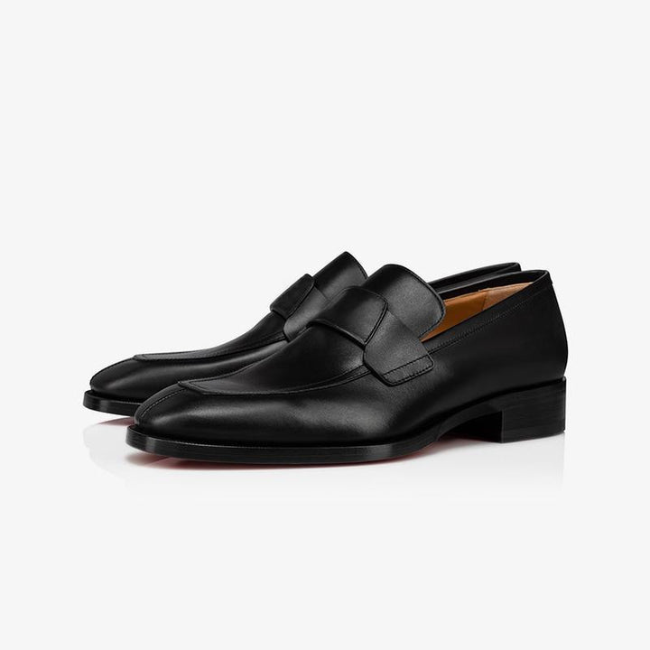 Square Toe Slip-On Buckle Loafers - ARNO CONTI