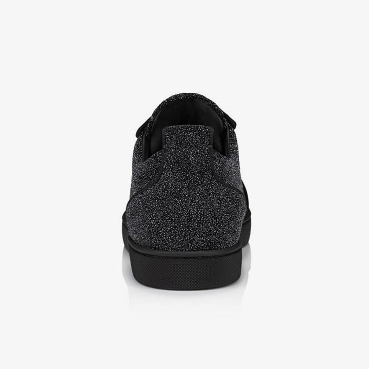 Studded Glitter Calf Leather Sneakers - ARNO CONTI