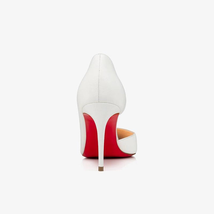 Classic White Shiny Leather Pumps - ARNO CONTI