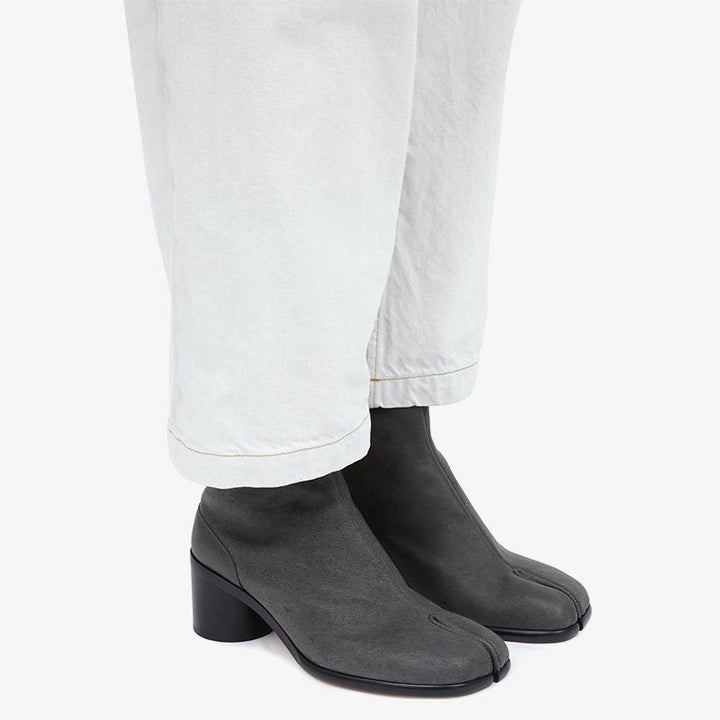 Dark Grey Calf Leather Boots - Arno Conti Shoe