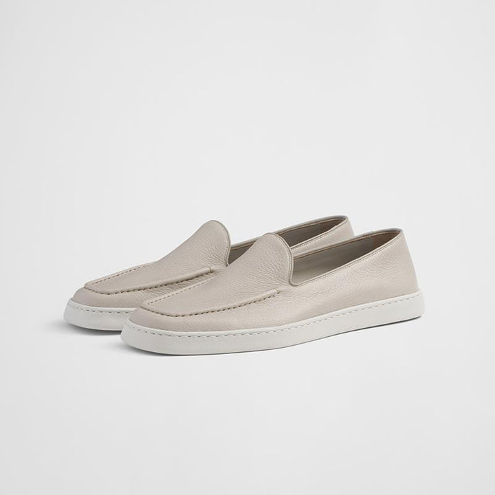 Casual Flats Loafers Calf Leather Comfy Shoes - Arno Conti Shoe