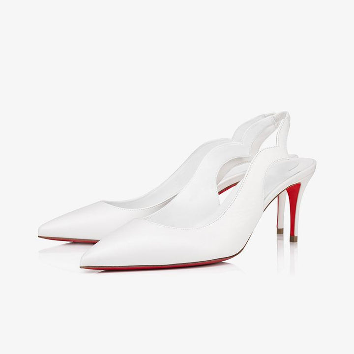Trendy White Leather Pump - ARNO CONTI