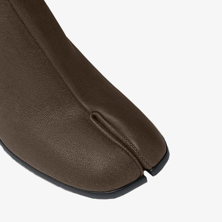 Split-Toe Calf Leather Ankle Boots - Arno Conti Shoe