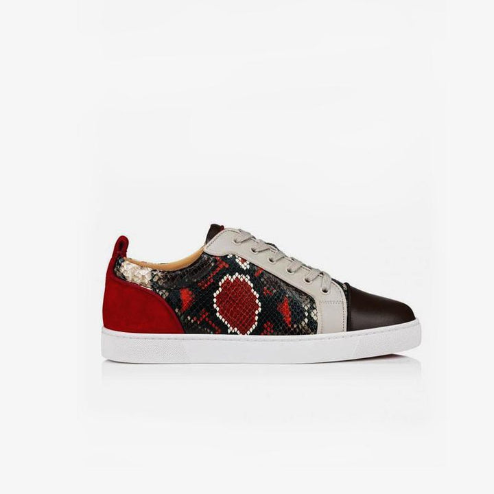 Patchwork Sanke Pattern Sneakers - ARNO CONTI