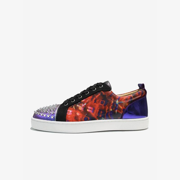 Vibrant Tie-Dye Studded Sneakers - ARNO CONTI