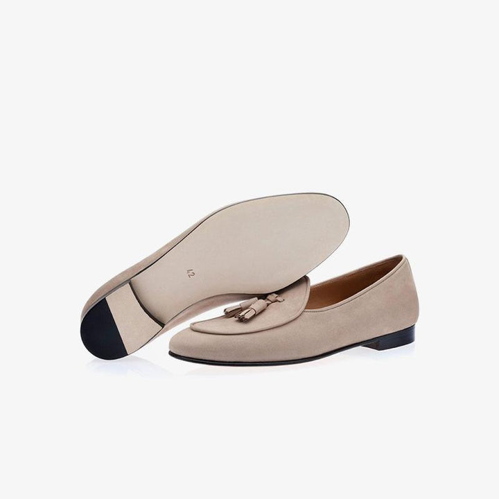 Tassel Loafers in Apricot - Arno Conti Shoe