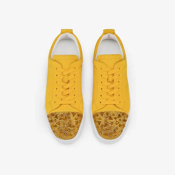 Leather Spikes Studded Sneakers - ARNO CONTI