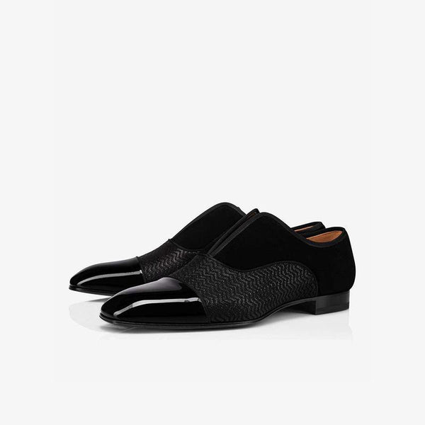 Men's Black Patchwork Leather - ARNO CONTI