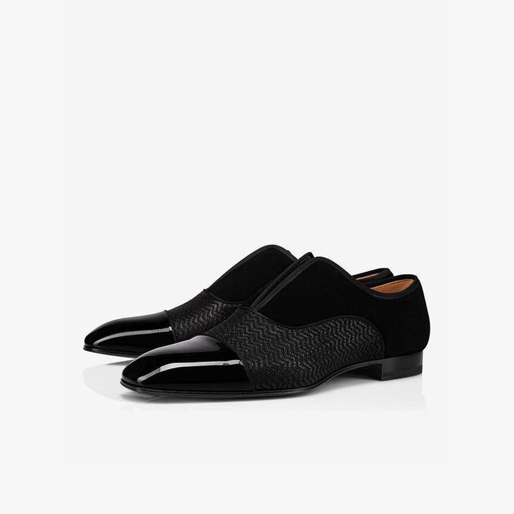 Men's Black Patchwork Leather - ARNO CONTI