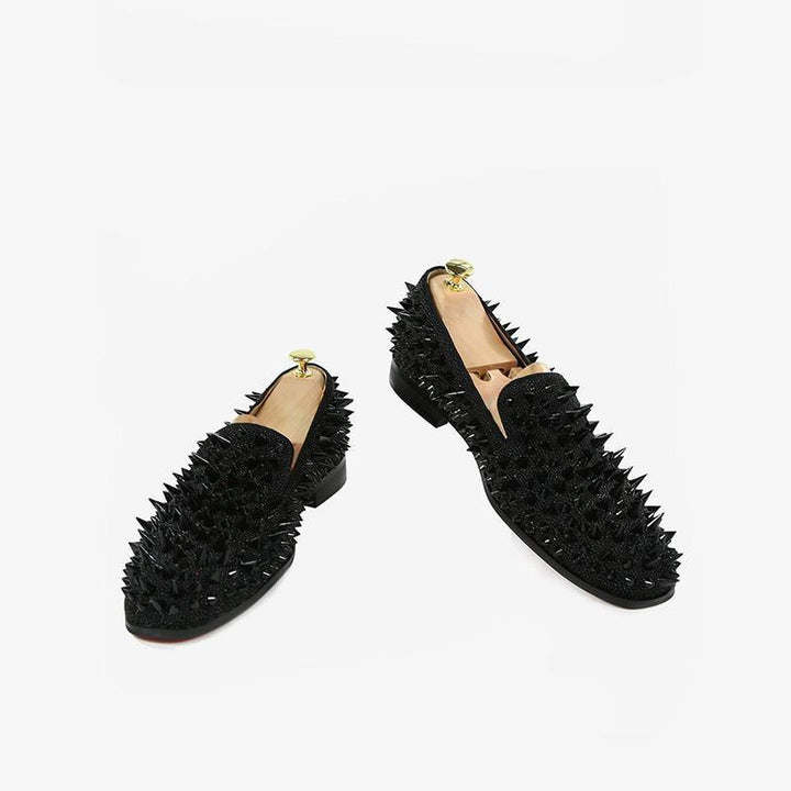 Handmade Studs Spike Loafers - Arno Conti Shoe