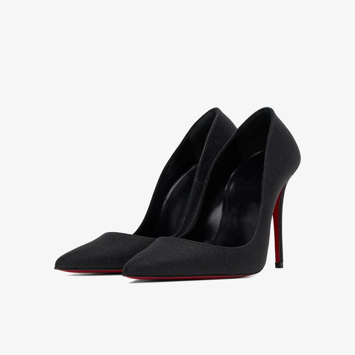 Glittered Leather Pump 120mm - ARNO CONTI