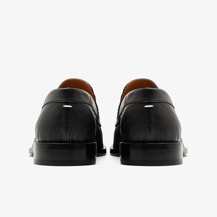 Black Calfskin Tassel Loafers - Arno Conti Shoe