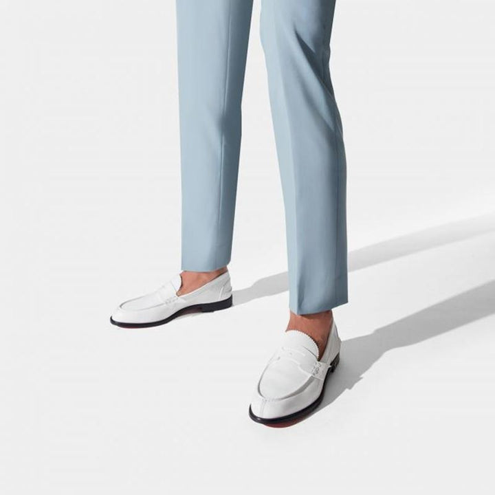 Casual Bi-color Leather Penny Loafers - ARNO CONTI