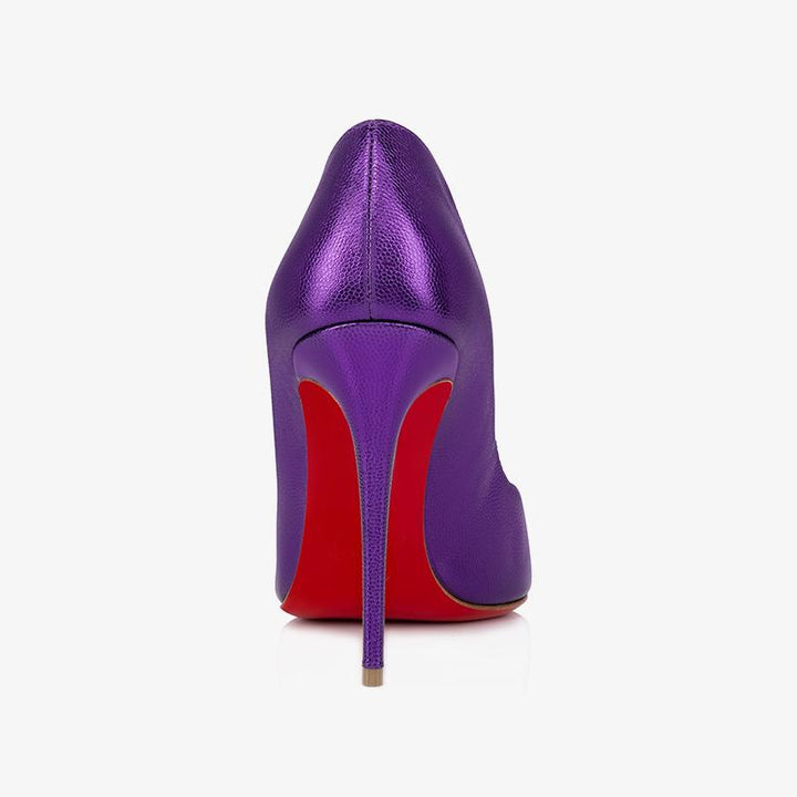 Refined Jacaranda purple Leather Pumps - ARNO CONTI