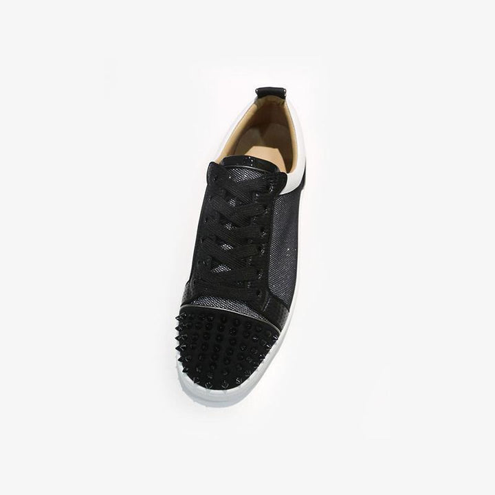 Spiked Mesh and Leather Sneakers - ARNO CONTI