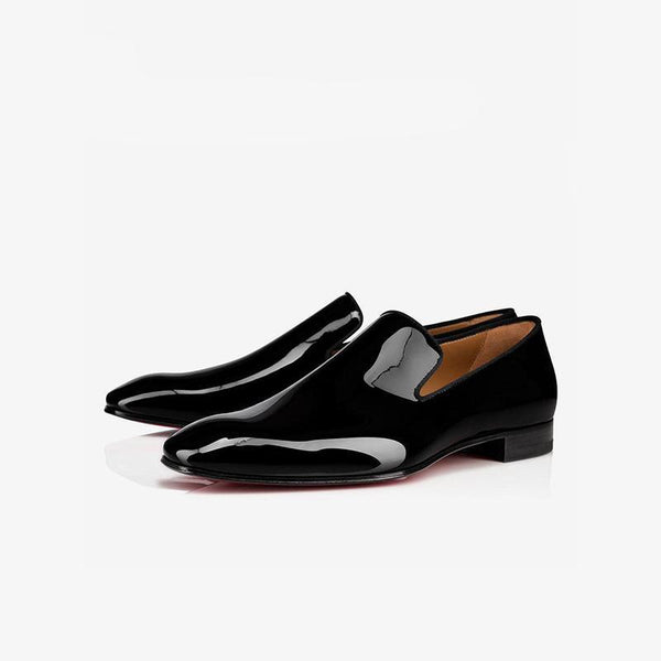 Man Round Toe Patent leather V cut Shoes - ARNO CONTI