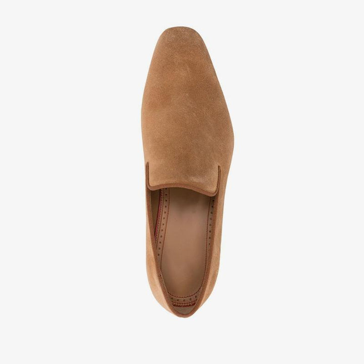 Suede Slip-On Loafers Plain Leather - ARNO CONTI