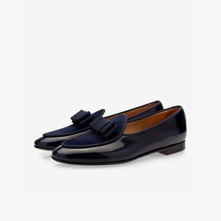 Mens Bowknot Dress Loafers - Arno Conti Shoe