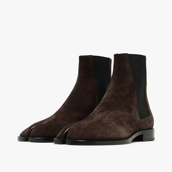 Suede Split-Toe Boots Unisex - Arno Conti Shoe