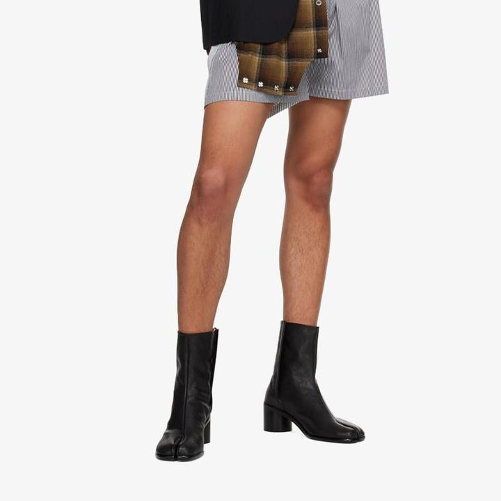 Grained Leather Boots 60 mm Heel Women's - Arno Conti Shoe