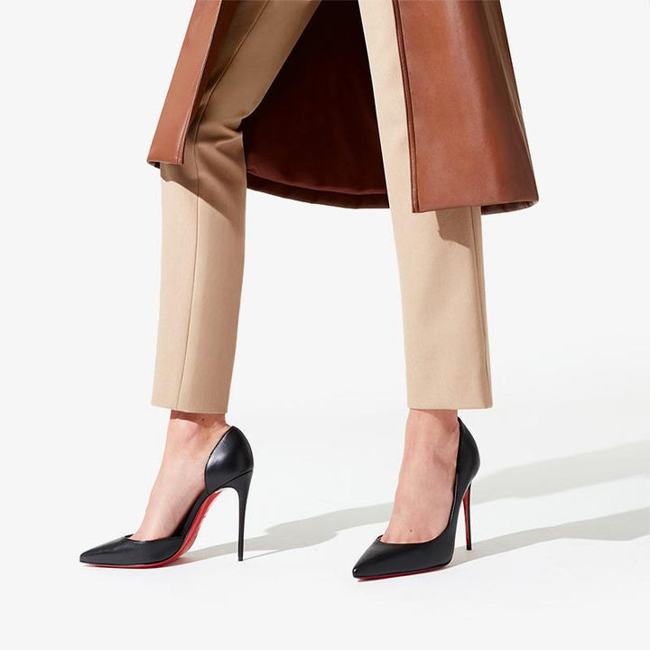 Black Shiny Leather Pump with Stiletto - ARNO CONTI