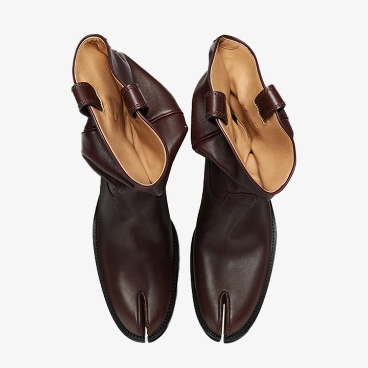 Classic Almond Toe Calf Leather Boots - Arno Conti Shoe