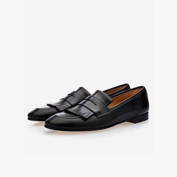 Refined Leather Penny Loafers - Arno Conti Shoe