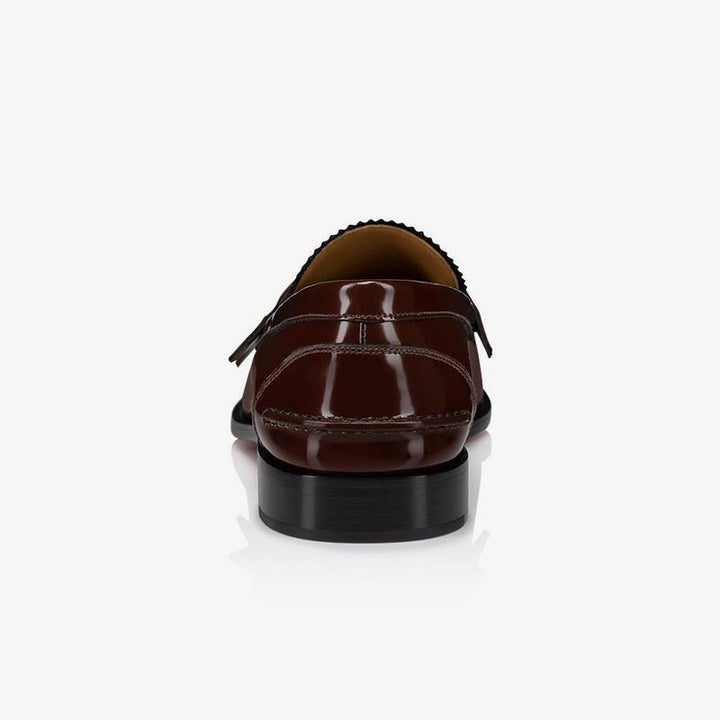 Brown Penny Leather Loafers - ARNO CONTI