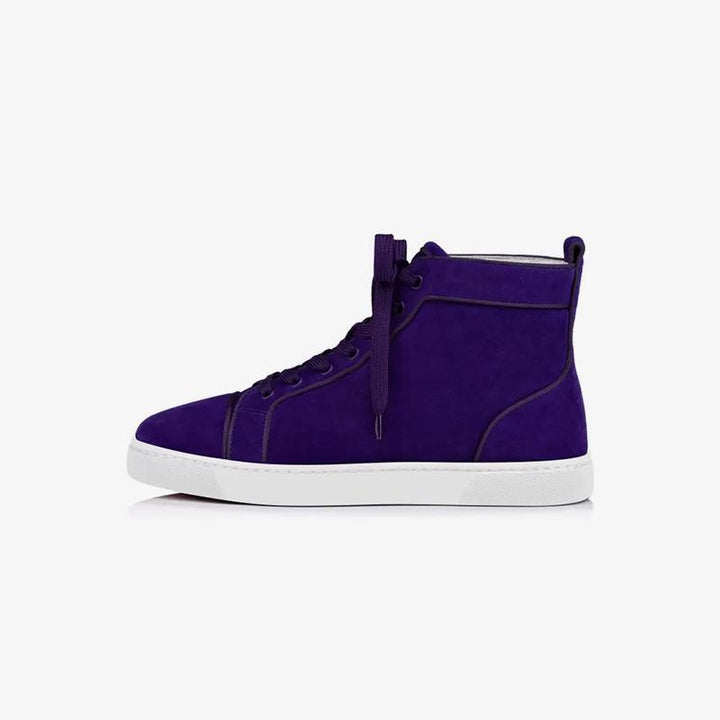 Purple Velvet high top sneakers - ARNO CONTI